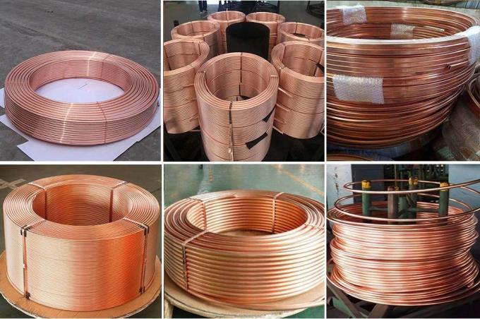 Air Conditioner / Refrigerator Pancake Copper Tube Rolling Coil Copper Pipe 1/4′′ 5/8′′ Copper Pipe