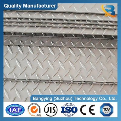 300 / 400 Class AISI Certified Stainless Steel Checkered Plate for Building Material Steel Sheet