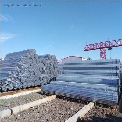 Round/Square/Rectangle Section Shape Carbon Steel Pipe with Zinc Coating 40-600 GM/M2