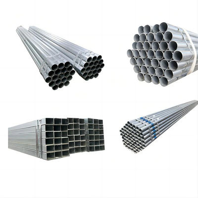 Round/Square/Rectangle Section Shape Carbon Steel Pipe with Zinc Coating 40-600 GM/M2