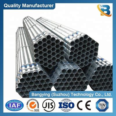 18 Gauge Galvanized Steel Pipe with Round Section Shape and Zinc Coating 40-600 GM/M2