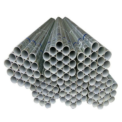 18 Gauge Galvanized Steel Pipe with Round Section Shape and Zinc Coating 40-600 GM/M2