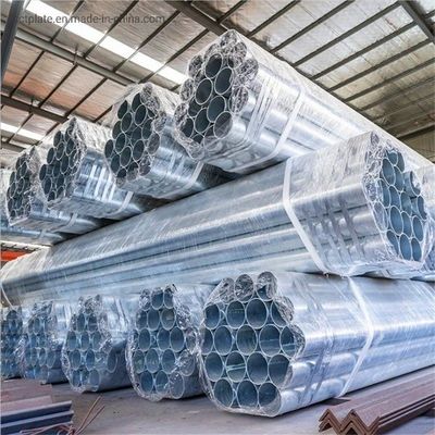 Pre Zinc Coated ERW Steel Square Tubing in Round Section Shape for 4" Galvanized Pipe