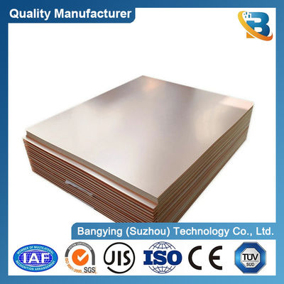 0.8mm 1.5mm Copper Sheet C11000 C10200 C17200 with Elongation 45-50 and Density 8.9