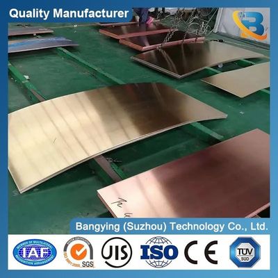 Oil Cooler Pipe Brass Plate Sheet C12200 C26800 C21000 0.15mm-8mm for Warehouse Samples