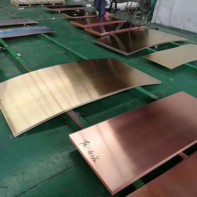 Customized Mill Finish Copper Sheets 1000X3000 1mm 10mm H65 H62 H90 H80 Solid Copper Plate