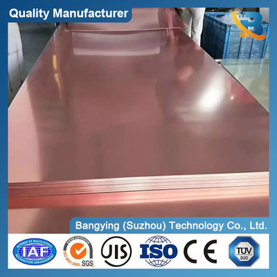 Pure Copper Plate 3mm Sheet Nickel Plated Cathode Brass Sheet for Request Sample