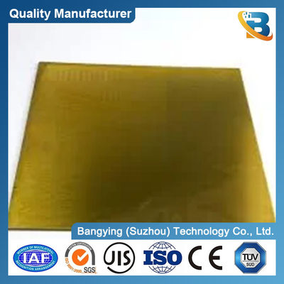 1mm-20mm Thick Brass Copper Plate 99.99% Purity Customized Size 35-45 Hardness