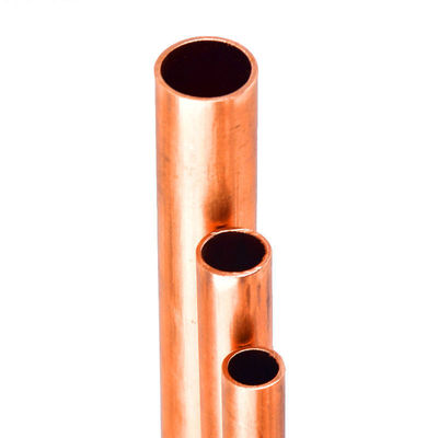 8mm Diameter Copper Pipe Straight C12000 32mm Cooper Tube with 40% Elongation Yellow
