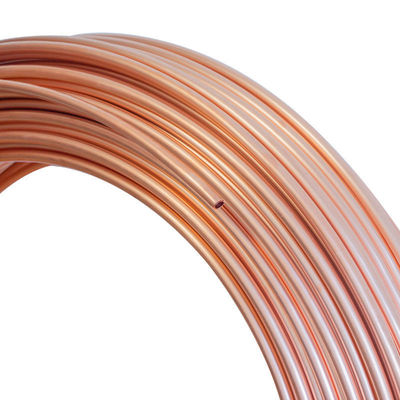 Round 1/4 3/8 Inch 99.9% Copper Soft Temper Pancake Coil Astmb280 Copper Tube Pipes