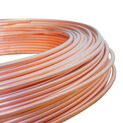 Round 1/4 3/8 Inch 99.9% Copper Soft Temper Pancake Coil Astmb280 Copper Tube Pipes