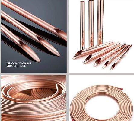 Cutting Service 1/4 Inch HVAC Air Conditioning Copper Coils Pipe with Customization