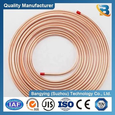 ASTM B280 Seamless Copper Pipe Coil in Roll C12200/C11000 Brass Tube Customize Length