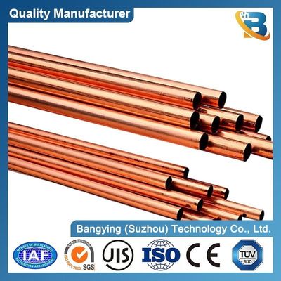 Stock BYAS-158 Small Diameter 22mm 15mm Copper Alloy Bright Seamless Pipe / Copper Pipe