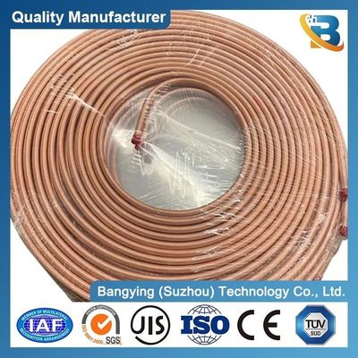 BYCu-CP049 6.35mm 1/4 Inch Soft Mirror Customized Copper Coil Pipe for Cooling System