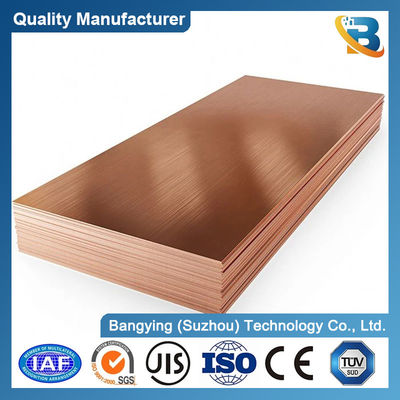 Alloy Pure Copper Sheet Copper Plate for Decoration 0.2mm 200mm Customized Thickness