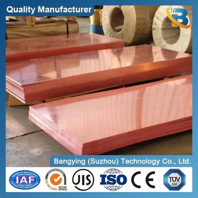 High Purity T2 Copper Plate Sheets for 99.99% Pure Material and Melting Point 1083 ordm