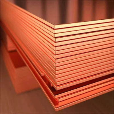 Customized 0.3mm 3mm 5mm 20mm Thickness T2 4X8 Copper Plate Sheets 99.99% Cathodes Sheet Pure Copper Red Plate