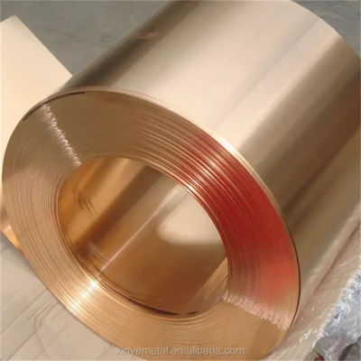 Cutting Pure Copper Strip 99.9% Thick 0.01-10mm Alloy Copper Coil with 2-2500mm Width