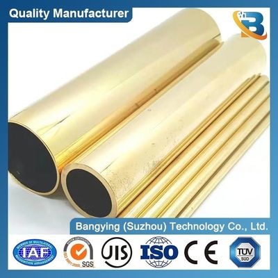 1/2h Hard Brass Tubes H62 C27200 Copper Pipe Customized Size C27000 C27400 Yellow Brass Pipe
