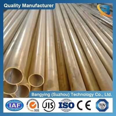 99.99% Copper Material Large Diameter Heat Exchanger Brass Pipe with 40% Elongation