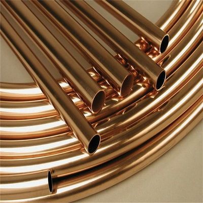 15m Red Copper Tube 3/8 1/4 1/2 in Coil Hardness 0-200 Elongation 10-100 for Cooling System