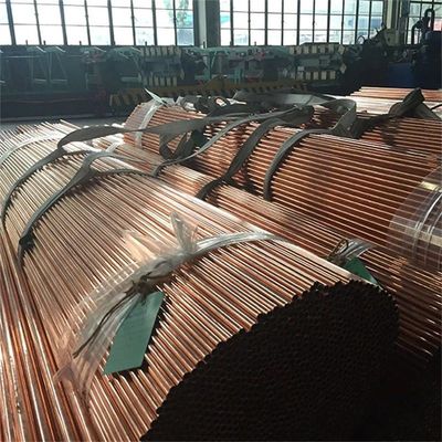 15m Red Copper Tube 3/8 1/4 1/2 in Coil Hardness 0-200 Elongation 10-100 for Cooling System