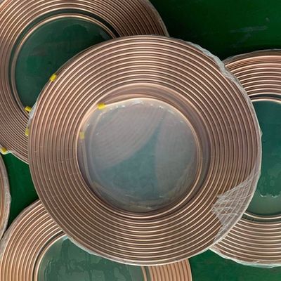 C1100 C12200 Copper Pancake Coil Pipes 15 Meters 1/4" 3/8" 1/2" 3/4" for Air Conditioner
