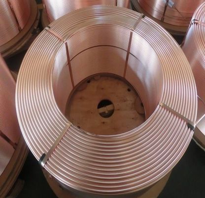 C1100 C12200 Copper Pancake Coil Pipes 15 Meters 1/4" 3/8" 1/2" 3/4" for Air Conditioner