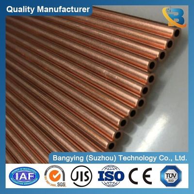Straight Pure AC Copper Tube / Copper Pipe ASTM C1100 C10200 for Customization Options
