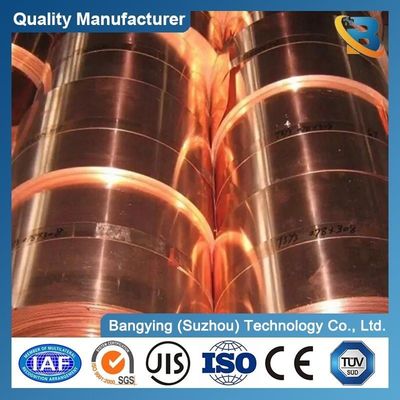 Red Copper Alloy Strip Coil C110 99.9% Copper Plate for Refrigeration Components