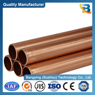 Medical Straight Copper Pipe Gas Transfer 99.9% Pure Copper Tube in Various Sizes