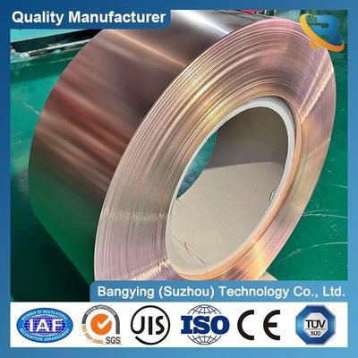 Customized Thin Copper C1100 C1200 T2 Soft Half Hard Pure in Coil for Water Heater