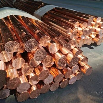 Copper Bar C24000c26800 C27000 T27300 T27600 Solid Red T1/T2/Tp1/Tp2 C10100/C10200/C10500/C10700