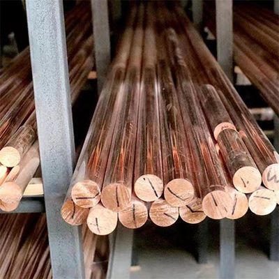 Copper Bar C24000c26800 C27000 T27300 T27600 Solid Red T1/T2/Tp1/Tp2 C10100/C10200/C10500/C10700