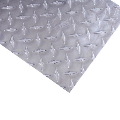 Temper T3-T8 Diamond Aluminum Plate with Checkered Pattern and Embossed Perforation