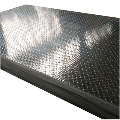 1060 H24 3003 5052 Checkered Embossing Diamond Aluminum Tread Plate Customize Samples