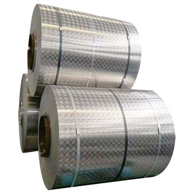 Stair Tread Flooring Fire Trucks Ship Decks Elevators Embossed Decorative Aluminum Coil