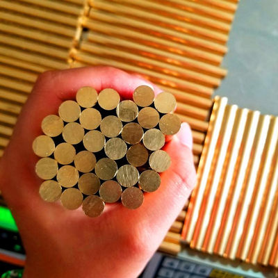 C2700 C2800 8mm 9mm Yellow Round Brass Copper Rod Custom Size For Decortation