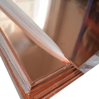 99.99% C12200 C2800 C11000 Copper Sheet T1 2mm 3mm Custom Size
