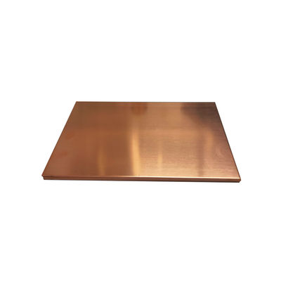 High Purity 99.99% Red C10100 C12500 T1 T2 Copper Sheet Plate 2mm Customized Thickness