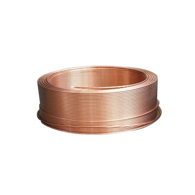C10100 C11000 C12200 Copper Tube Pancake Copper Pipes Air Conditioner Red Custom Size