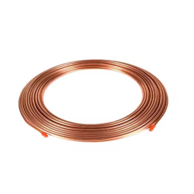 C10100 C11000 C12200 Copper Tube Pancake Copper Pipes Air Conditioner Red Custom Size