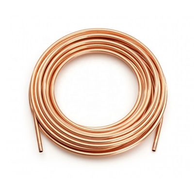 ASTM B280 C10100 C10200 C11000 1/2'' 3/8'' OD Pure Copper Tube Pipe For Air Conditioner