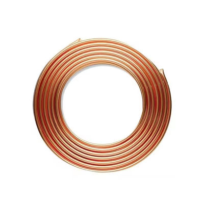 1/4 3/8 15m 10m 20m Refrigeration Copper Pancake Coil Insulation Pipe Soft Copper Air Tube For Air Conditioners