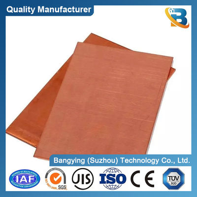 35-45 Hardness Pure Copper Cathodes T2 4X8 Copper Plate 99.99% Brass Sheets Customization