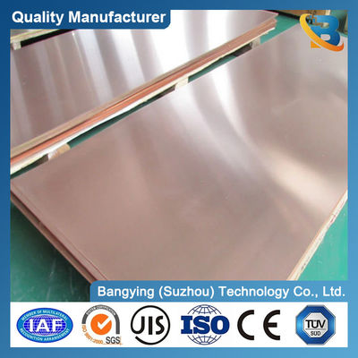 Gold Color 5mm Thick Copper Sheet for H62 H65 H68 H70 H80 H90 Brass Plate Sheet in Red