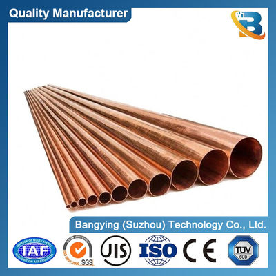 Custom Size Air Conditioners Copper Pipe with ASTM B883 Standard and 40% Elongation