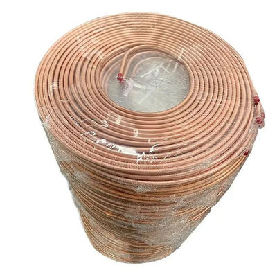 Red Customization 1/2 1/4 3/8 7/8 Inch Pancake Tube Air Conditioner Copper Coil Pipe