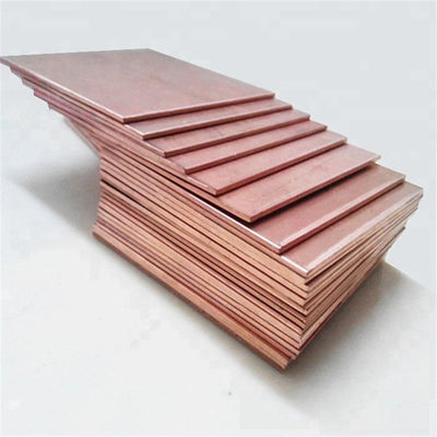 Customized 0.3mm 3mm 5mm 20mm Thickness T2 4X8 Copper Plate Sheets 99.99% Cathodes Sheet Pure Copper Red Plate